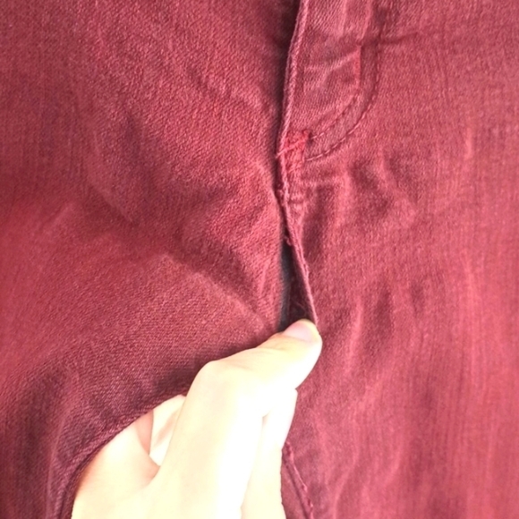 Carmar burgundy denim jeans size 27 - Picture 5 of 10